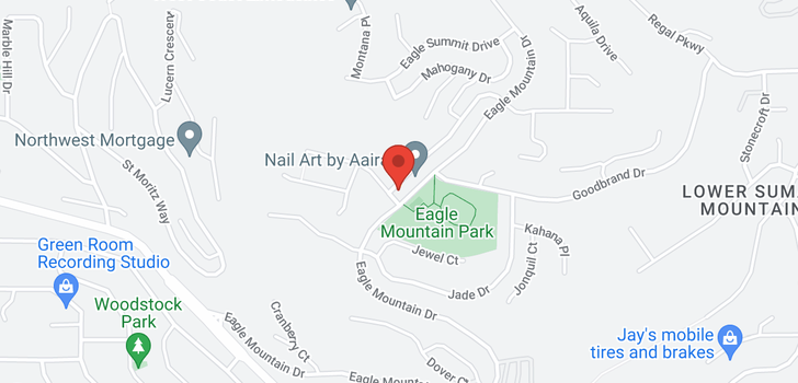 map of 2547 EAGLE MOUNTAIN DRIVE